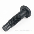 Round Head Oval Neck Bolt With Ribbed Tail